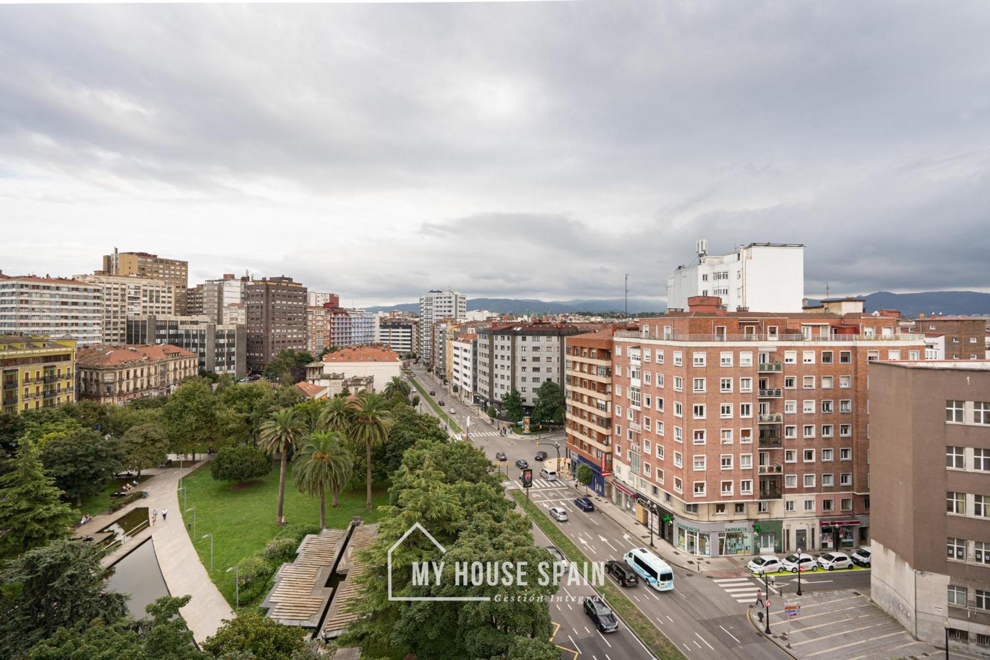 Amplio apartamento con vistas en pleno centro Gijón Exterior foto