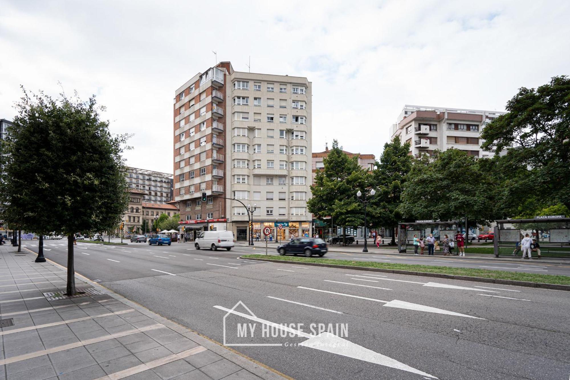 Amplio apartamento con vistas en pleno centro Gijón Exterior foto